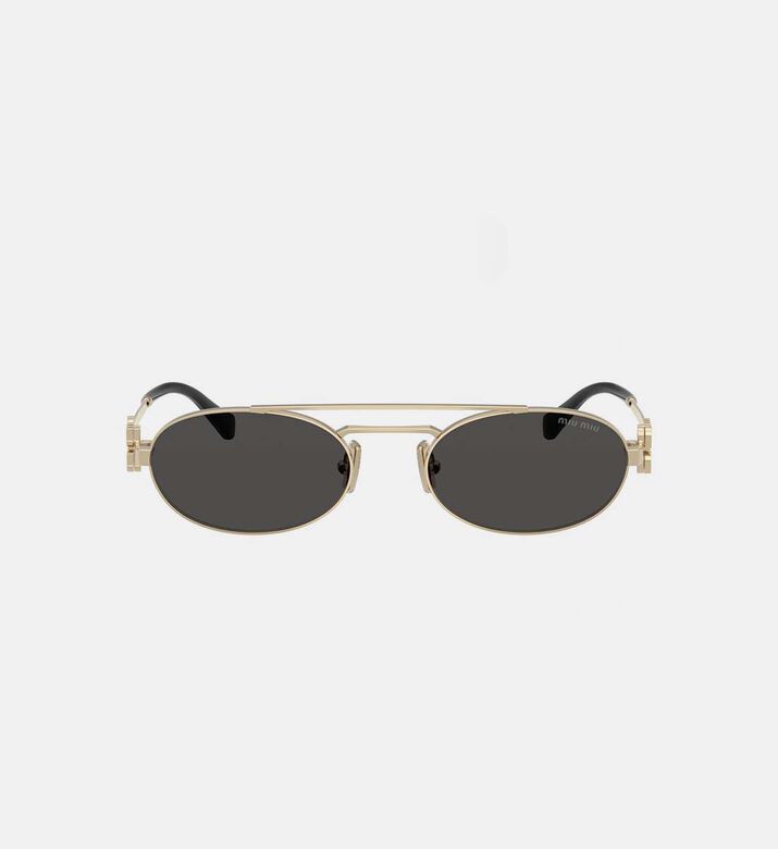 Oval-shape Metal Frame Sunglasses 53