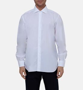 قميص قطن أكسفورد بنقشة ميكرو