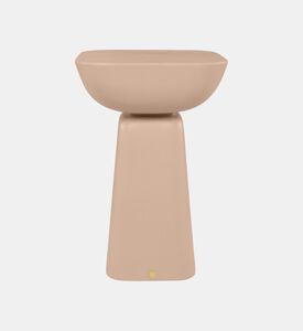 Versmissen Balance Glass Fiber Marbled Stool, Terracotta, Packshot View