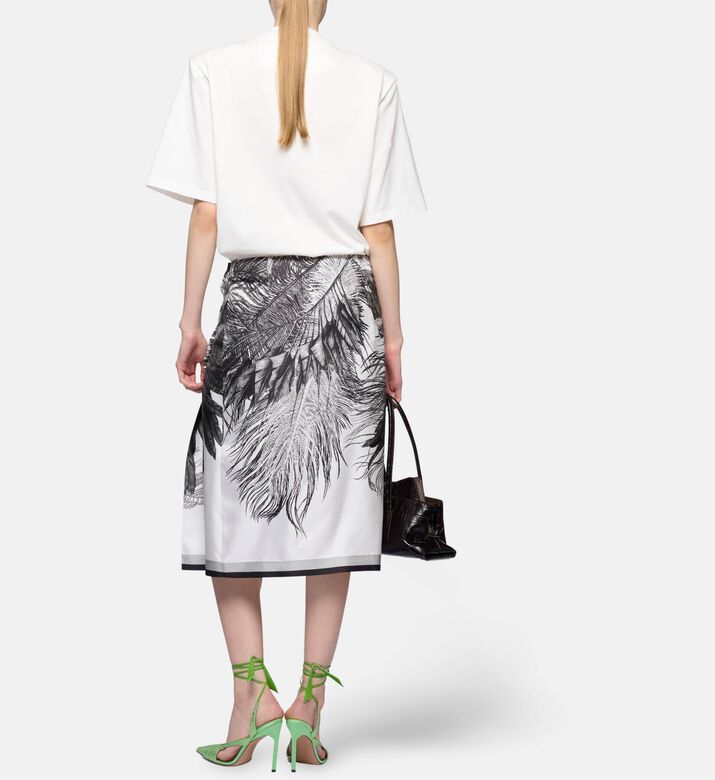 The Attico Logo-embroidery Short-sleeve T-shirt, White, 40, Model View