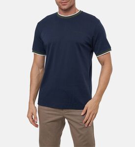 Hackett London Stripe-print Short-sleeve T-shirt, Navy, L, Model View