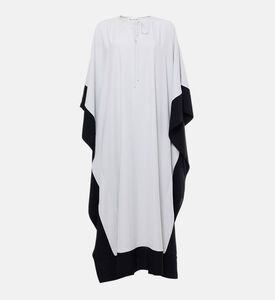 Mona Contrasted Crepe Kaftan