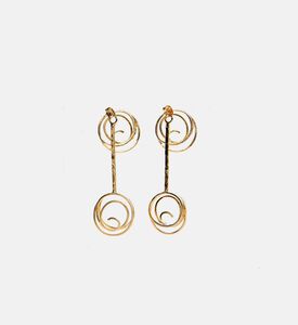 Spiral Gold-plated Earrings
