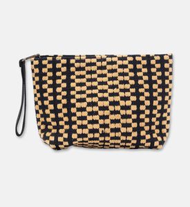 Sea You Soon Checkered Pattern Clutch Bag, Packshot View