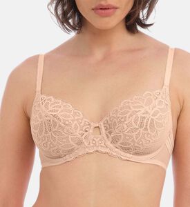 Wacoal Raffine Underwired Bra, Nude, 85, E, Model View