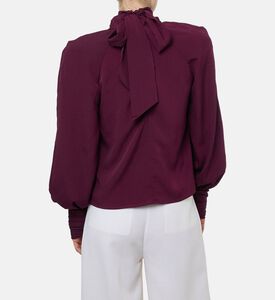 Rowen Rose Blou Oversized, Model View