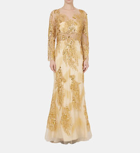 Golden Rhapsody Sequin Gown