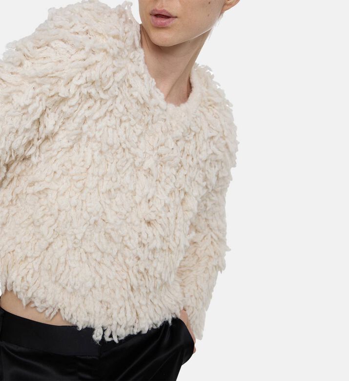 Isabel Marant Fedra Fuzzy Textured Jacket, Model View Isabel Marant Fedra Fuzzy Textured Jacket, Model View