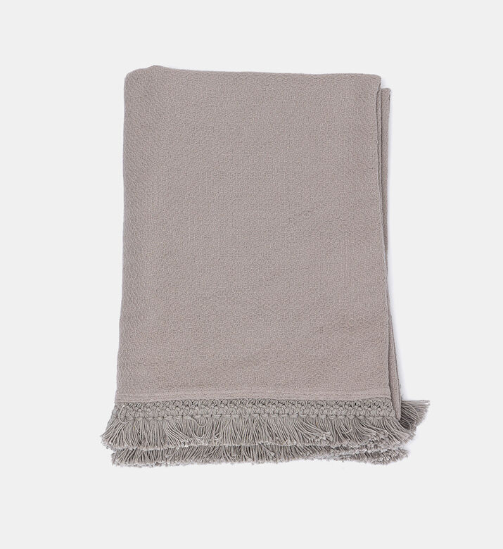 Swan Fringe Lace Cotton Throw