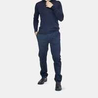 One-button Cotton Trousers