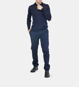 One-button Cotton Trousers One-button Cotton Trousers