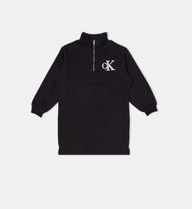 فستان تيدي بأحرف العلامة بسحاب