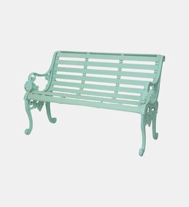 Home Deco and More Sandringham Aluminum Bench, Green, Packshot View