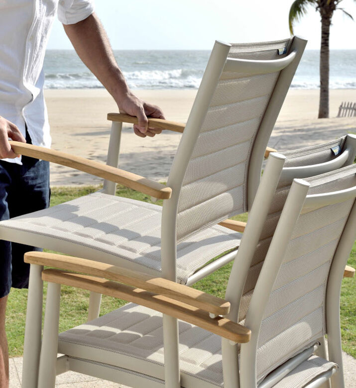 طقم مائدة طعام من خشب تيك التوباز