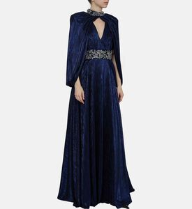 Open Sleeves Lame Dress