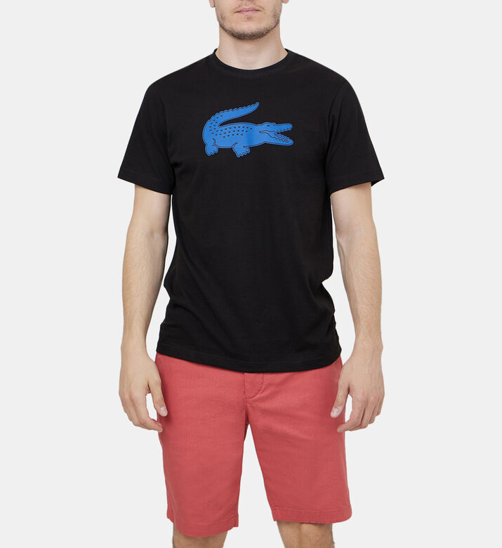 تيشيرت قطن بطبعة ثلاثية الأبعاد