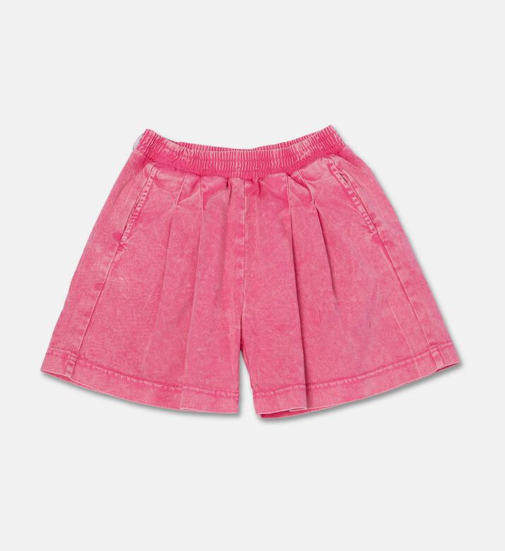 DKNY Elastic Waistband Slip Pockets Shorts, Pink, 4y, Packshot View