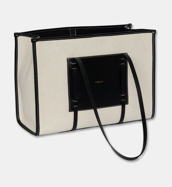 Demellier Large Capri Natural Raffia Bag, Packshot View