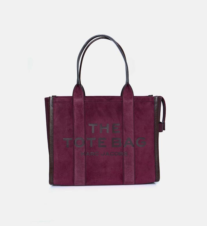 Marc Jacobs Suede Top Zip Closure Tote Bag, Light-violet, Packshot View