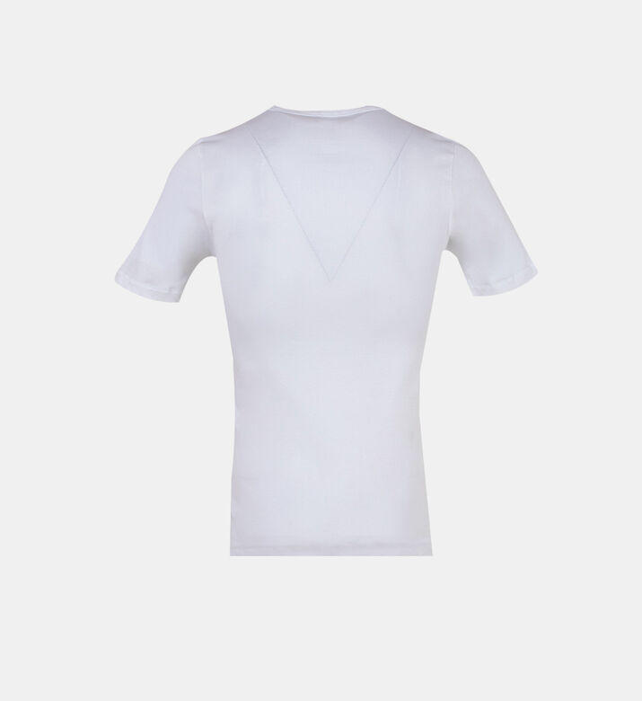 تيشيرت قطن بياقة دائرية مستديرة