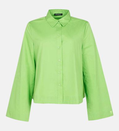 Callie Trapeze-cut Poplin Shirt