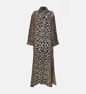 Niluu Leopard-print Button Closure Dress, Packshot View