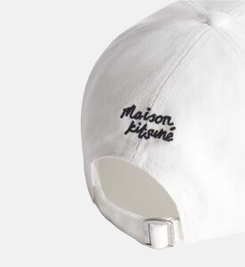 Fox-embroidery Curved Hem Cap