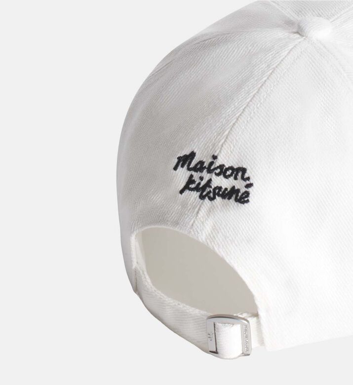 Fox-embroidery Curved Hem Cap