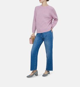 بنطال دنيم موم بأحجار الراين