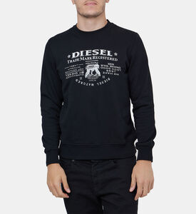 سويت شيرت قطن بطبعة لوغو