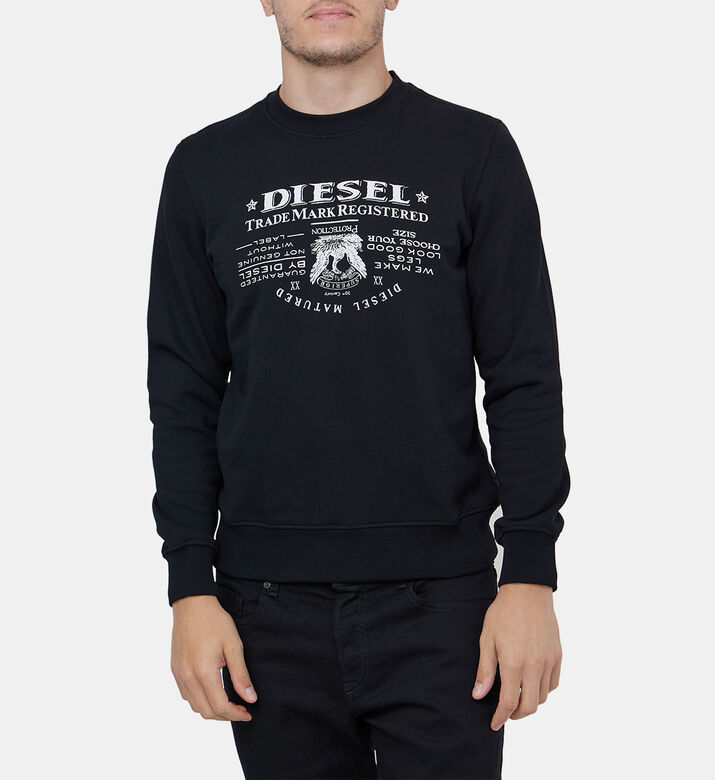 سويت شيرت قطن بطبعة لوغو