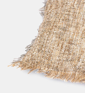 Geecha Silk-cotton Blend Filled And Vaccumed Cushion