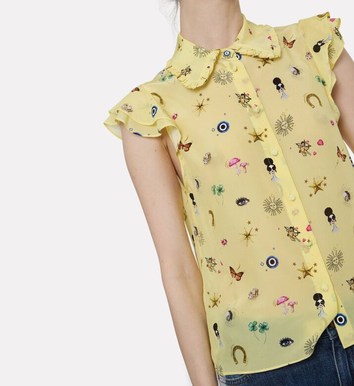 Alice and Olivia Blou Martel, Model View