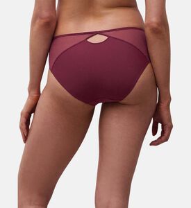 Chantelle Shorty, Burgundy, Xl, Model View
