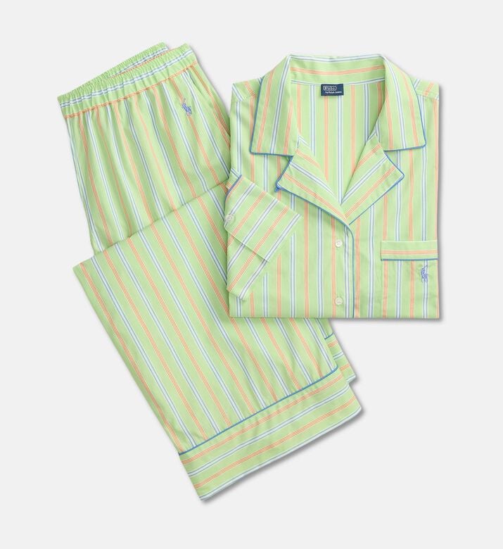Polo by Ralph Lauren Contrast-piped Long-sleeve Pajama Set, Packshot View
