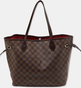 Louis Vuitton Preowned Louis Vuitton Damier Ebene Canvas Neverfull Bag, Packshot View