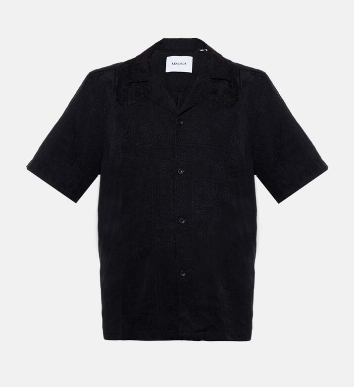 Les Deux Liam Jacquard Short-sleeve Shirt, Packshot View