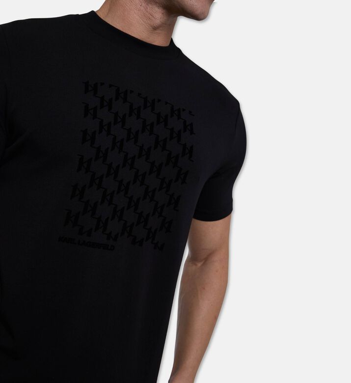 Karl Lagerfeld Jersey Cotton Printed T-shirt, Model View