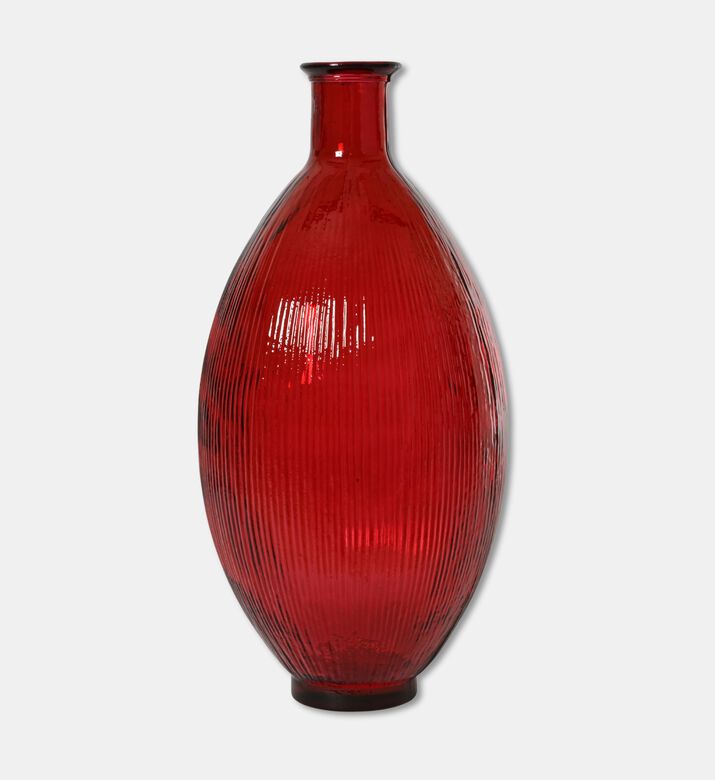 Kaemingk Vase Oxblood Round Red, Packshot View