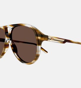 نظارة شمسية بنمط طيار بإطار سميك 59