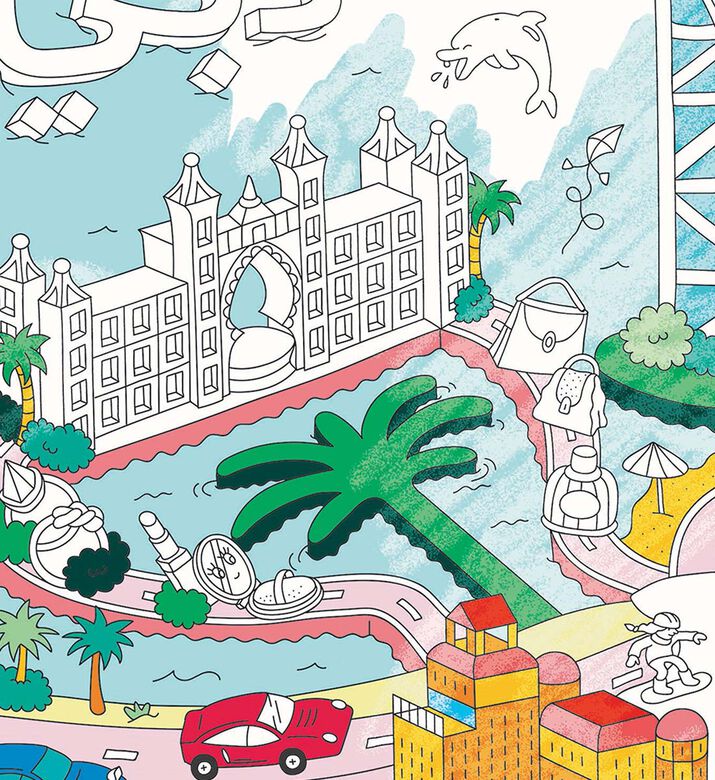 ملصق تلوين كبير دبي