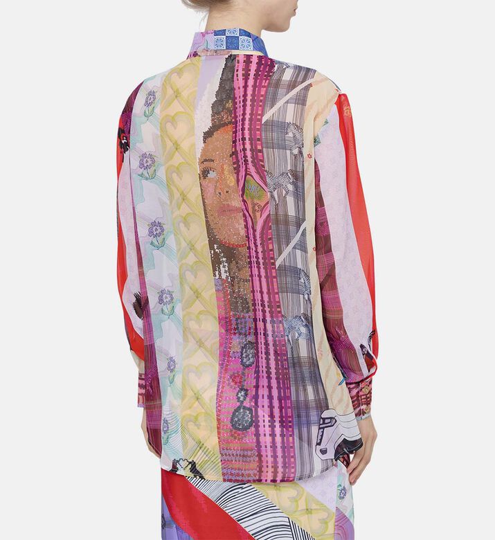 Sanaa Chiffon Printed Shirt