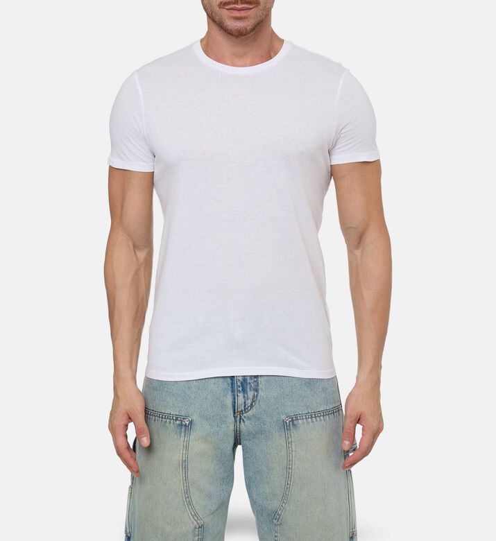 Galeries Lafayette Ts Mc Sishron, White, L, Model View