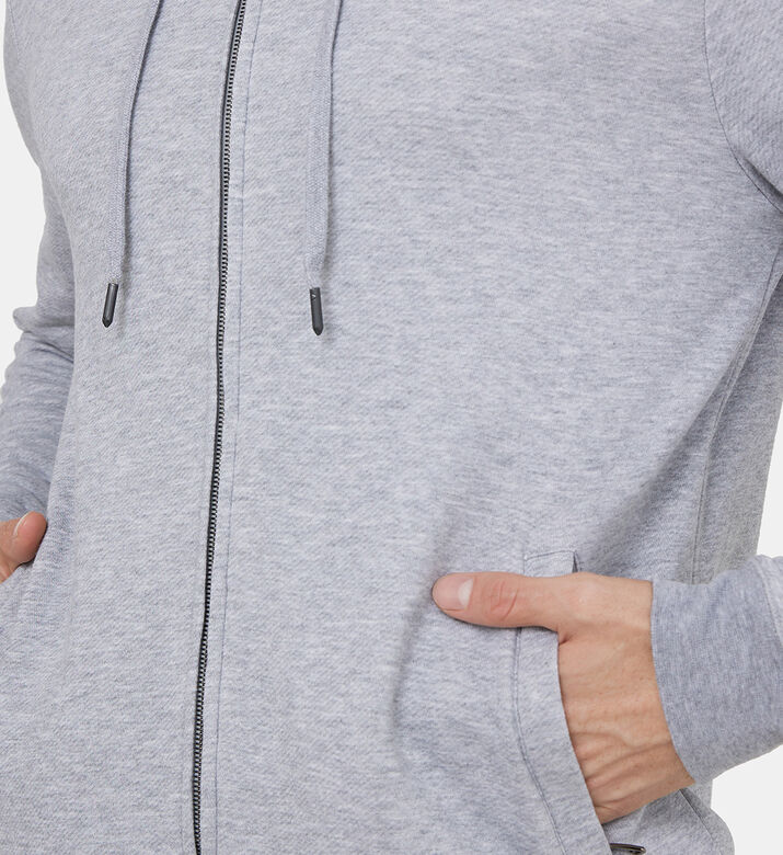 Quinn Cotton Modal Zipped Hoodie Quinn Cotton Modal Zipped Hoodie