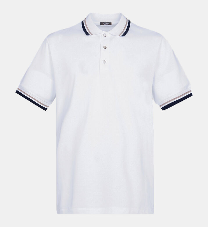 قميص بولو قطني ثلاثي الأزرار