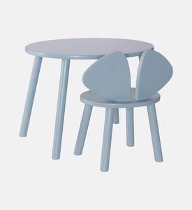 Mouse Wood Table Chair 2-piece Set