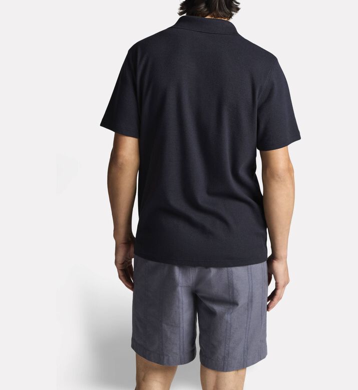 Vince Polo Classic, Blue, S, Model View