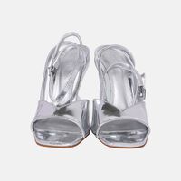 Leather Strap-up Wedge Heels