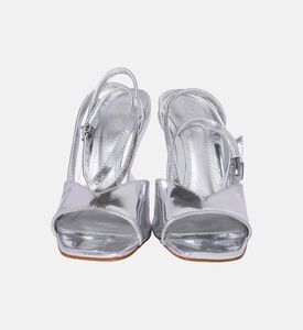 Leather Strap-up Wedge Heels