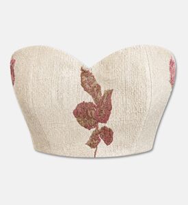 Savanna Bralette Floral, Grey, L, Packshot View